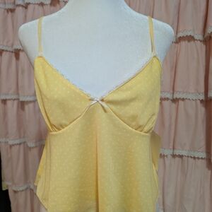 Yellow Polka Dot Women's Top